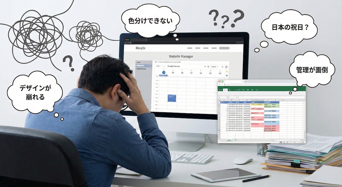 カレンダー運用の課題